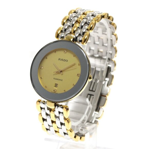 RADO Florence 129.3743.2 Date gold Dial Quartz Men's Watch_900044 - Picture 1 of 6